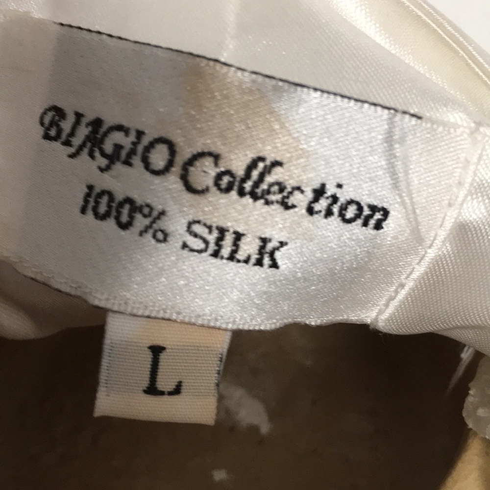 BIAGIO COLLECTION SILK VEST SZ L TRENDING !!! - Picture 6 of 6